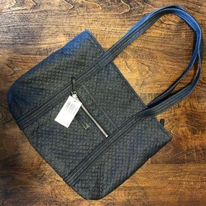 Vera Bradley Small Iconic Tote Denim Navy NEW